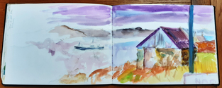 Sound Of Mull From Kilchoan - Sketchbook Landscape