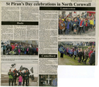 Commemoration - St Pirans Day